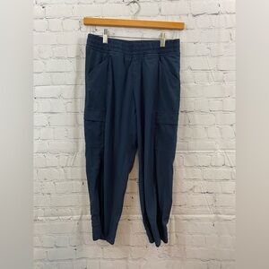 The NORTH FACE Womens Size 0 Regular Navy Blue Nylon Joggers Track Cargo Pants
